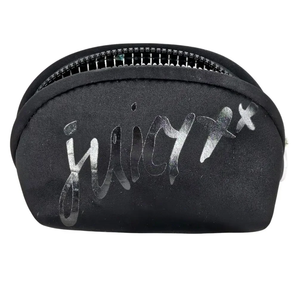 JUICY COUTURE BLACK COSMETIC CASE – 6x5x4